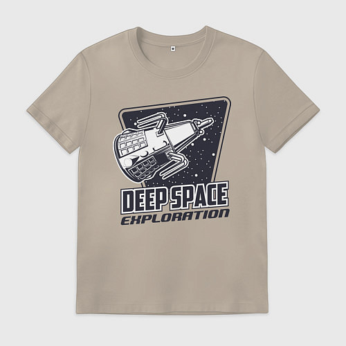 Мужская футболка Исследование глубокого космоса / Миндальный – фото 1