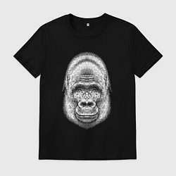Мужская футболка Морда веселой гориллы