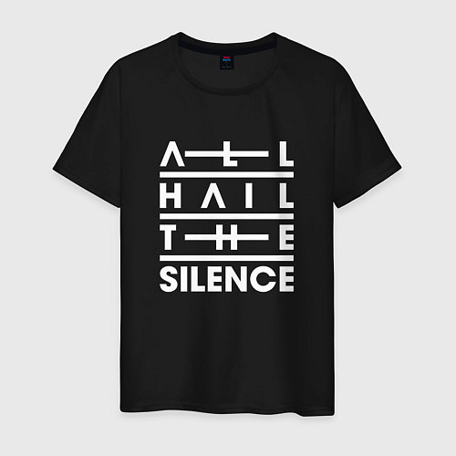 Мужская футболка All Hail The Silence / Черный – фото 1