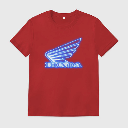 Мужская футболка Honda neon art / Красный – фото 1