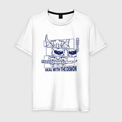 Мужская футболка Они демон маска