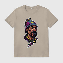 Мужская футболка Snoop dogg head