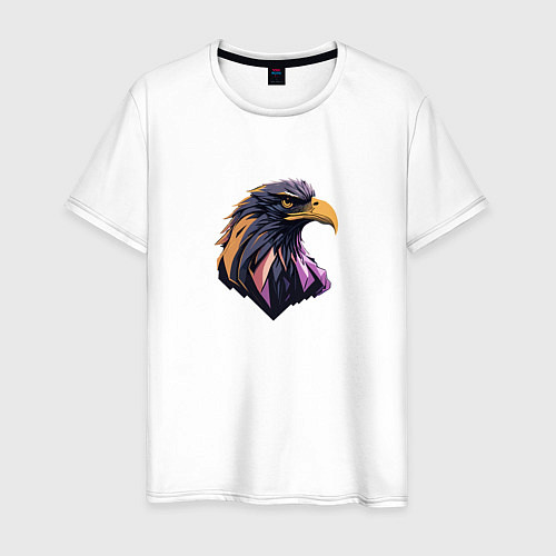 Мужская футболка Иллюстрация орла / Белый – фото 1