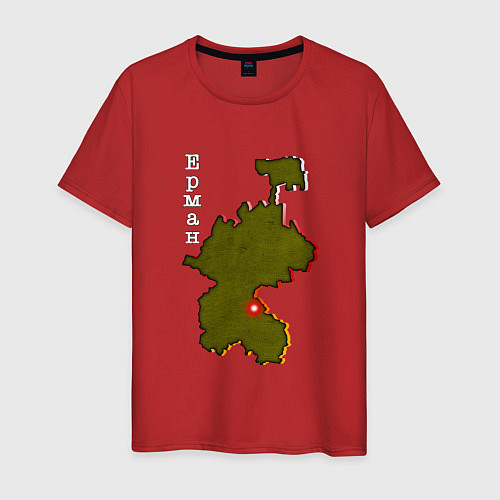 Мужская футболка Осетия Ерман / Красный – фото 1