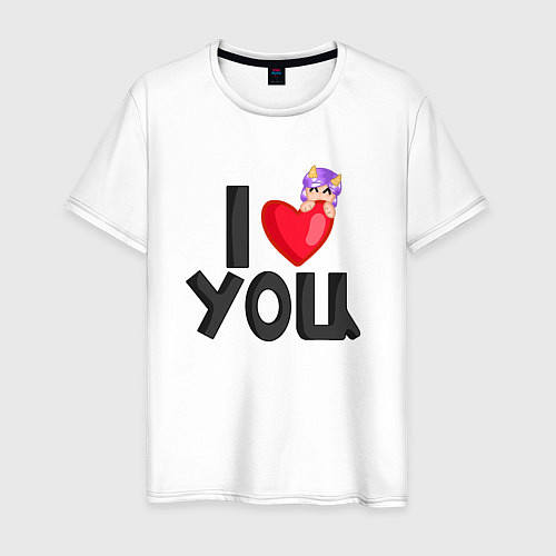 Мужская футболка I love you Lavinia cоllection / Белый – фото 1