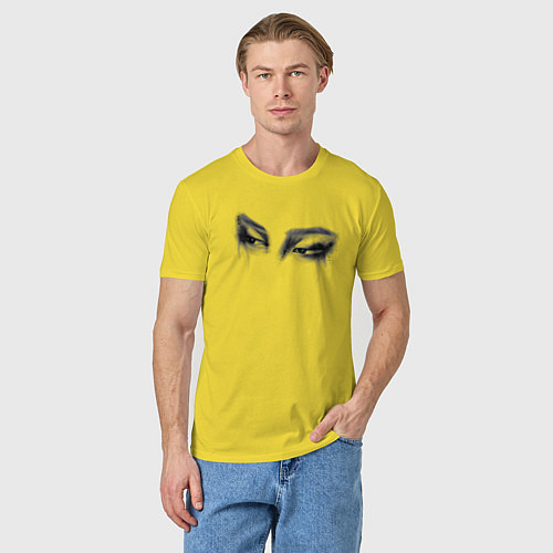 Мужская футболка Чимин, арт, бтс / Желтый – фото 3