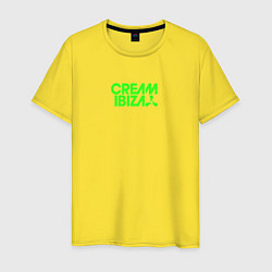 Футболка хлопковая мужская Cream Ibiza, цвет: желтый