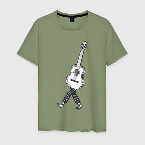 Мужская футболка Человек гитара / Авокадо – фото 1