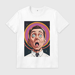 Футболка хлопковая мужская Гипнотик, цвет: белый