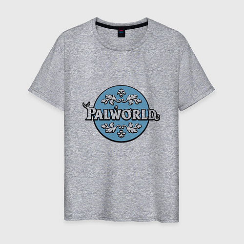 Мужская футболка Palworld узоры / Меланж – фото 1