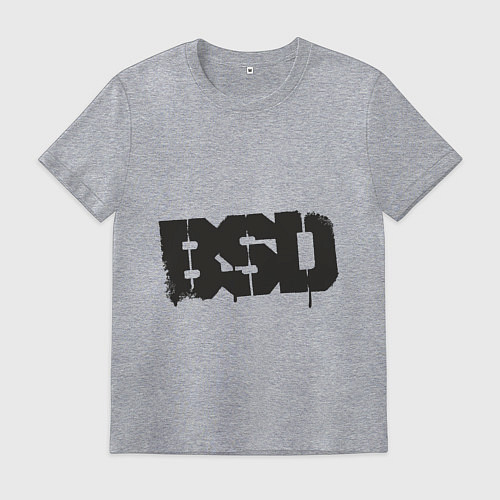 Мужская футболка BSD / Меланж – фото 1