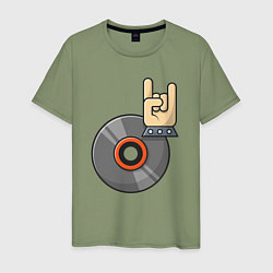 Мужская футболка Rock vinyl