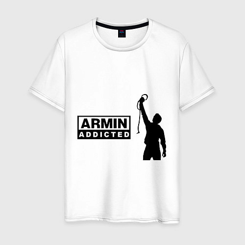 Мужская футболка Armin addicted / Белый – фото 1