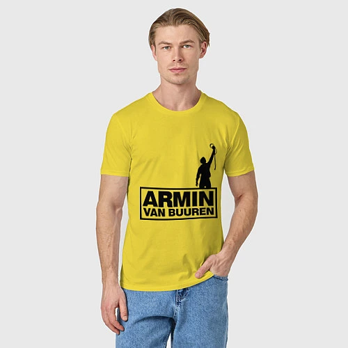 Мужская футболка Armin van buuren / Желтый – фото 3