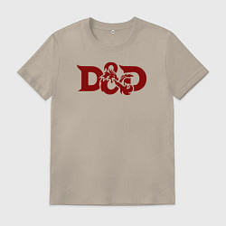 Мужская футболка Днд дракон лого