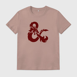 Мужская футболка Подземелья и драконы лого