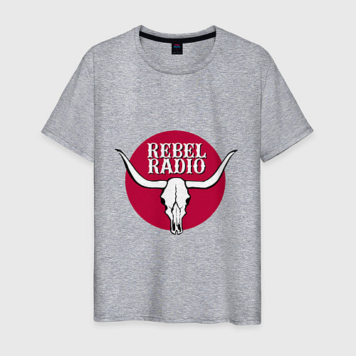 Мужская футболка Rebel Radio из GTA V / Меланж – фото 1