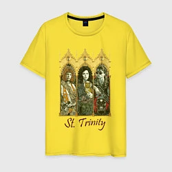 Футболка хлопковая мужская St trinity, цвет: желтый