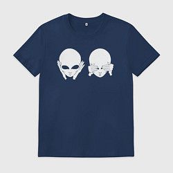 Мужская футболка Белый пришелец