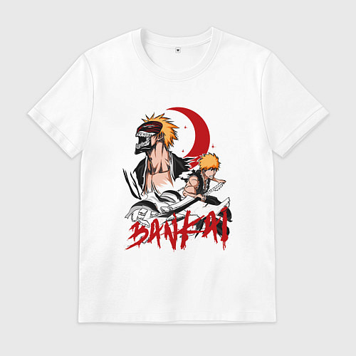 Мужская футболка Банкай Ичиго / Белый – фото 1