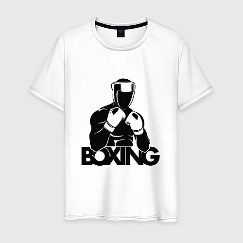 Мужская футболка Boxing art / Белый – фото 1