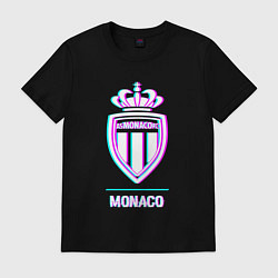 Мужская футболка Monaco FC в стиле glitch
