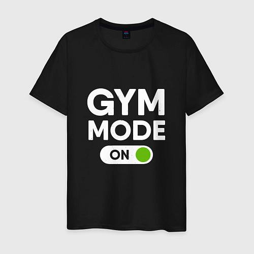 Мужская футболка Gym mode on / Черный – фото 1