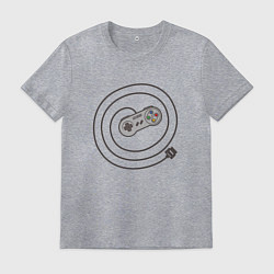 Мужская футболка Классический контроллер игровой приставки Nintendo