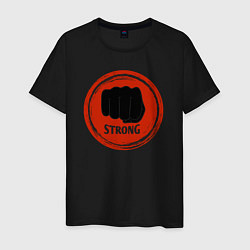 Футболка хлопковая мужская MMA strong, цвет: черный