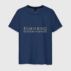 Футболка хлопковая мужская Elden ring shadow of the erdthree, цвет: тёмно-синий