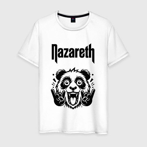 Мужская футболка Nazareth - rock panda / Белый – фото 1