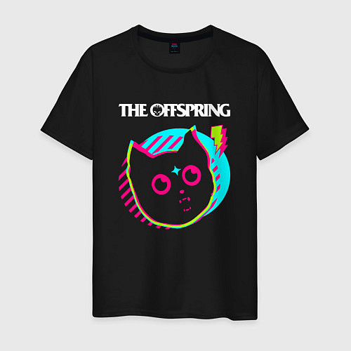 Мужская футболка The Offspring rock star cat / Черный – фото 1