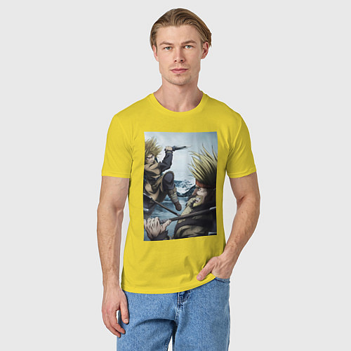 Мужская футболка Сага о Винланде Торфинн Торкель / Желтый – фото 3