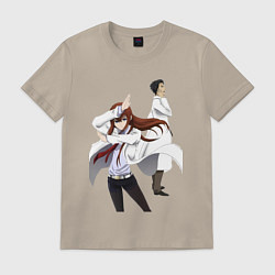 Мужская футболка Врата Штейна Ринтаро Курису Макисэ