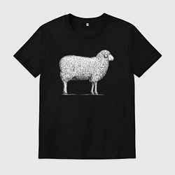 Мужская футболка Белая овечка