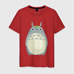 Футболка хлопковая мужская Neighbor Totoro, цвет: красный