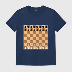 Мужская футболка Шахматная доска без нумерации