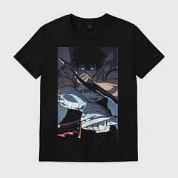 Мужская футболка Поднятие уровня в одиночку Джину Сон