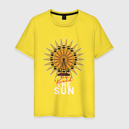 Мужская футболка Once more round the Sun / Желтый – фото 1
