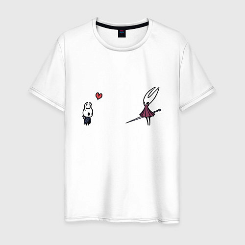 Мужская футболка Полый рыцарь - любовь к Хорнет / Белый – фото 1