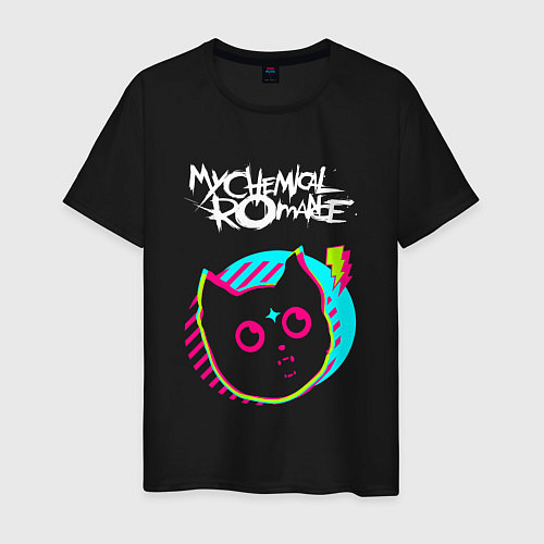 Мужская футболка My Chemical Romance rock star cat / Черный – фото 1