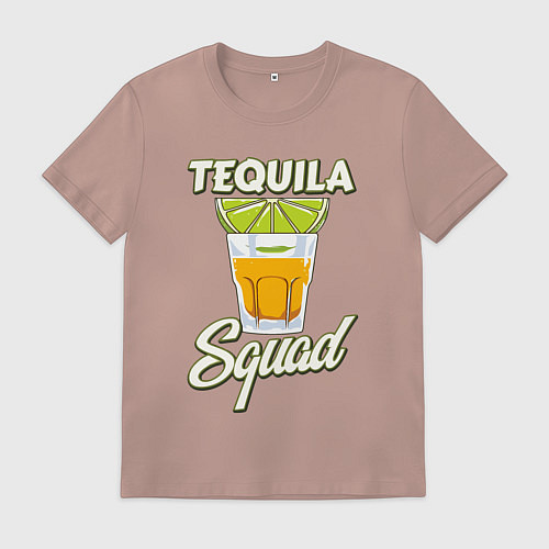 Мужская футболка Команда текилы / Пыльно-розовый – фото 1