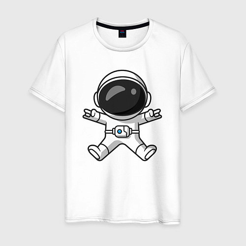 Мужская футболка Spaceman rock / Белый – фото 1