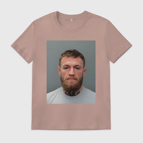 Мужская футболка Conor McGregor magshot / Пыльно-розовый – фото 1