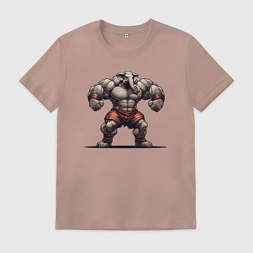 Мужская футболка Гигантский страж / Пыльно-розовый – фото 1