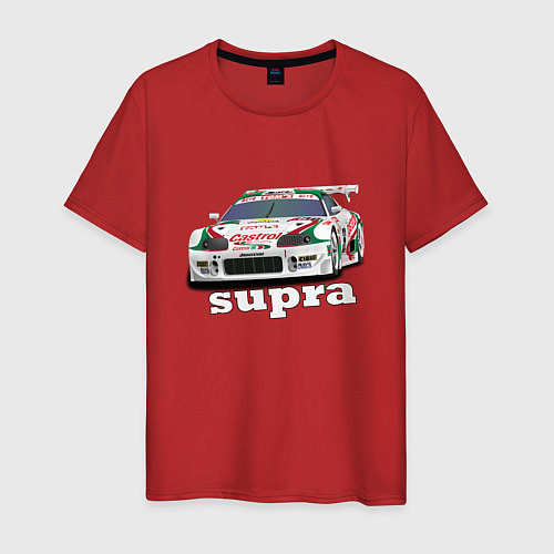 Мужская футболка Toyota Supra Castrol 36 / Красный – фото 1