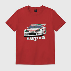 Футболка хлопковая мужская Toyota Supra Castrol 36, цвет: красный