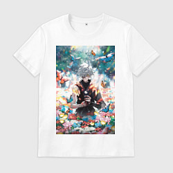 Мужская футболка Адский рай Габимару цветы