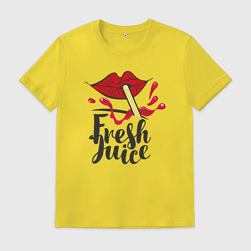 Мужская футболка Fresh juice / Желтый – фото 1
