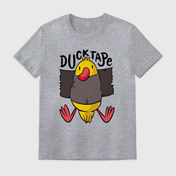Футболка хлопковая мужская Duck tape, цвет: меланж